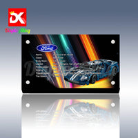 Display King - Acrylic display plaque for Lego 2022 Ford GT 42154