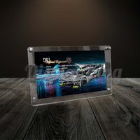 Display King - Acrylic photo frame for Lego PEUGEOT 9X8 24H Le Mans Hybrid Hypercar 42156