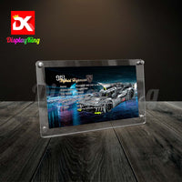 Display King - Acrylic photo frame for Lego PEUGEOT 9X8 24H Le Mans Hybrid Hypercar 42156
