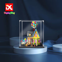 Display King - Acrylic display case for LEGO® "Up' House 43217 3mm Thickness dust-Free and Crystal Clear Display case with Screw
