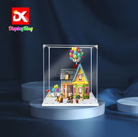 Display King - Acrylic display case for LEGO® "Up' House 43217 3mm Thickness dust-Free and Crystal Clear Display case with Screw