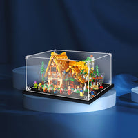 Display King - Acrylic display case with screw for LEGO® Snow White and the Seven Dwarfs' Cottage 43242