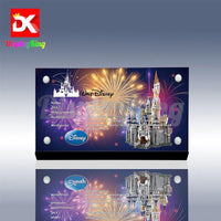 Display King - Acrylic display plaque for Lego Castillo Disney 71040