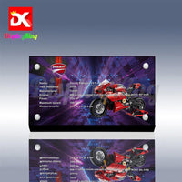 Display King - Acrylic display plaque for Lego Ducati Panigale V4 R 42107