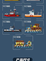 MOULD KING 10109 Loading And Unloading Dock with 821 Pieces