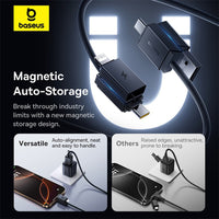 Baseus Versatile Two-for-Two Fast Charging Cable U+C to C+L 60W 1M for 15 / 16 / 17 Series