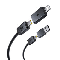 Baseus Versatile Two-for-Two Fast Charging Cable U+C to C+L 60W 1M for 15 / 16 / 17 Series