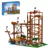 Mould King 11013 Double Helix Roller Coaster Building Block Toy 2174pcs