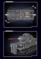 Mould King 20028 No Karl Mortar Military building block Toy 1648pcs