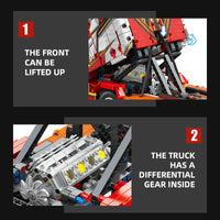 JIESTAR Building Block JIESTAR JJ9070 Scania Tractor Truck Construction DIY Toy 1708 pcs