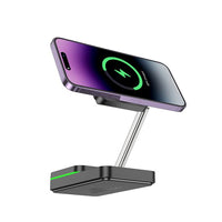 hoco CQ10 Consuelo folding 3-in-1 wireless fast charger - black