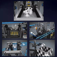 Moud King Motorized Ball Contraption Marble Run Bricks Model Kids Toys