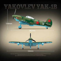 QUANGUAN 100287 Yakovlev Yak-1B with 627 Pieces