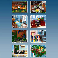 MOULD KING 16004 The Cafe With Light Kit Building Brick 3430PCS Set Toy