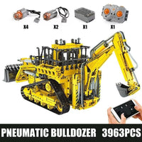 Building Blocks Set MOC APP RC Bulldozer Truck Car Brick Model DIY Kid Toy 17023
