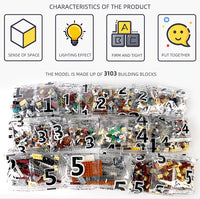 MOULD KING MOULD KING 16008 Coffee House Modular Building Brick 3103 PCS Set