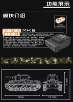 Building Blocks Mould King 20025 KV-1 Heavy Tank Remote Controlled Construction