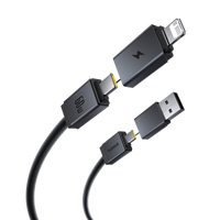 Baseus Versatile Two-for-Two Fast Charging Cable U+C to C+L 60W 2M