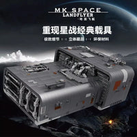 Mould King Plan A-A4B Landflyer Space Ship Bricks Models Kids Toys