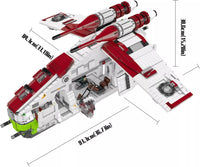 Mould King 21066 Republic Gunship LAAT-1 Display Model Kit for Adults 8039pcs