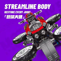 JIESTAR Small Angle JD033 Flying Motorcycle Building Block Static Version Toy 2245pcs