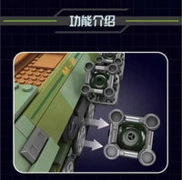 Mould King 20027 Half-track armored vehicle anti-tank gun building block Toy