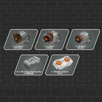 Mould King MOC The APP RC Dump Truck DIY Bricks Model Kids Toys 17010