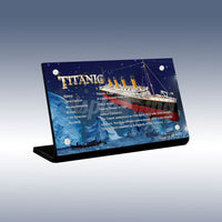Display King - Acrylic display plaque for Lego Titanic 10294
