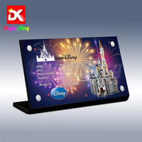 Display King - Acrylic display plaque for Lego Castillo Disney 71040