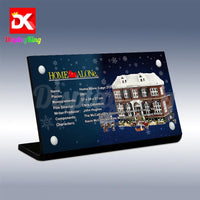 Display King - Acrylic display plaque for Lego Home Alone 21330