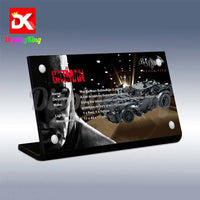 Display King - Acrylic display plaque for Lego The Batman - Batmobile 42127