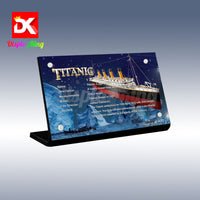 Display King - Acrylic display plaque for Lego Titanic 10294