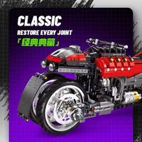 JIESTAR Small Angle JD033 Flying Motorcycle Building Block Static Version Toy 2245pcs