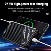 Transformers TF-D28 10000mAh Powerbank Built-In Cable