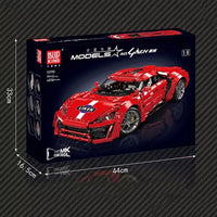 Mould King 13190 No.Lykan Super Sport Car Building Block Toy with Motor 4070pcs
