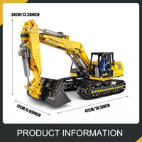 Mould King 13112 RC Excavator Building Set 1830 Pieces APP Remote Control Truck