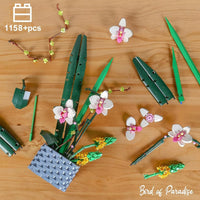 Mould King 10025 Orchid Building Blocks Set 1158 PCS Botanical Collection Gift
