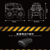 Mould King Military 20016 No ATV all terrain wheat wheel vehicle dynamic version