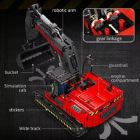 Mould King RC APP Motorized Excavator Truck Bricks Model Toys 17033