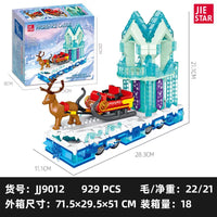 JIESTAR Building Blocks JJ9012 Dream Crystal Parade Float Castle Christmas Toy
