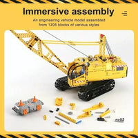 Mould King RC APP Crawler Crane Truck Brick DIY Model Kids Toy 17001
