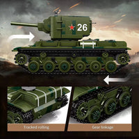 Mould King 20026 Military KV-2 Heavy Tank Remote Controlled with Gyroscope 900pc