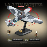 QUANGUAN 100286 LA-7 Fin Fighter with 638 Pieces