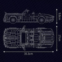 Mould King 10031 No.Wraith Car Building Block Toy with Motor 1603pcs