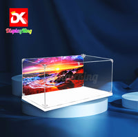 Display King -Acrylic display case with screw for LEGO® Coast Guard Rescue Boat & Helicopter 60504