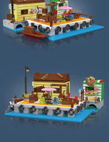 MOULD KING 10109 Loading And Unloading Dock with 821 Pieces