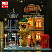 MOULD KING MOULD KING 16031 The Barber Shop In Town Building Brick 2267 PCS Set
