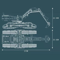 Mould King RC All Terrain Excavator Crawler Truck Bricks Model Kids Toy