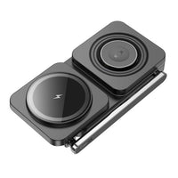 hoco CQ10 Consuelo folding 3-in-1 wireless fast charger - black