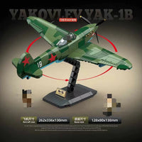 QUANGUAN 100287 Yakovlev Yak-1B with 627 Pieces